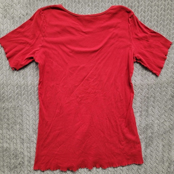 Vintage‎ Victoria’s Secret Red Long Pajama Shirt Size Large Sleepwear - Picture 8 of 10